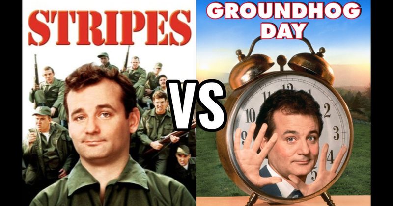 Groundhog Day vs. Stripes