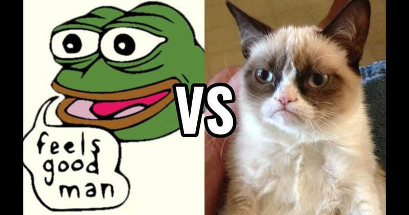 Grumpy Cat vs. Pepe the Frog