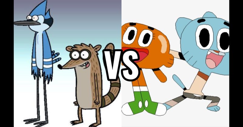 Gumball & Darwin vs. Mordecai & Rigby