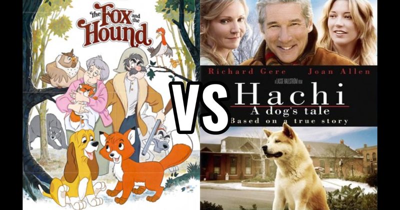 Hachi: A Dog’s Tale vs. The Fox and the Hound