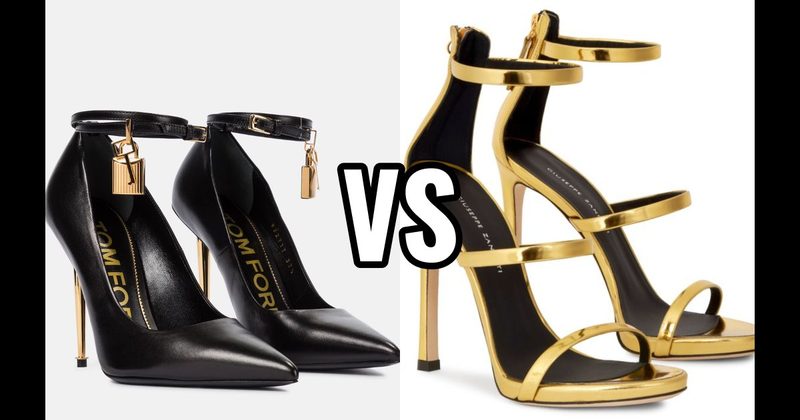 Harmony Sandals (Giuseppe Zanotti) vs. Padlock Ankle-Strap Pump (Tom Ford)