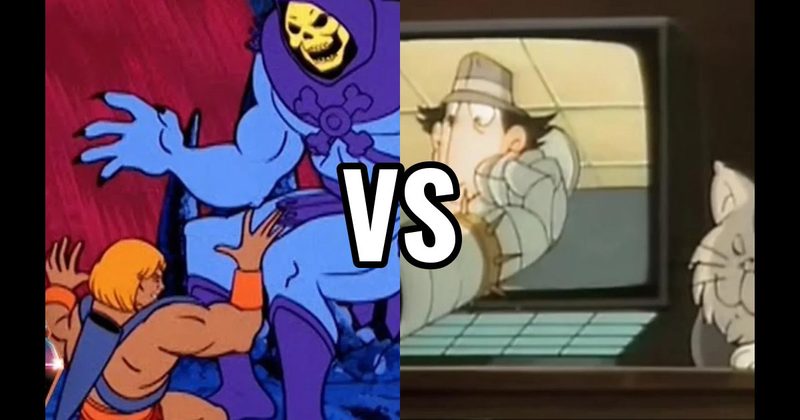 He-Man vs. Skeletor (Masters of the Universe) vs. Inspector Gadget vs. Dr. Claw (Inspector Gadget)
