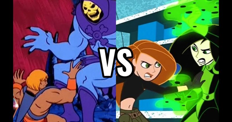 He-Man vs. Skeletor (Masters of the Universe) vs. Kim Possible vs. Shego (Kim Possible)