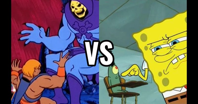 He-Man vs. Skeletor (Masters of the Universe) vs. SpongeBob vs. Plankton (SpongeBob SquarePants)