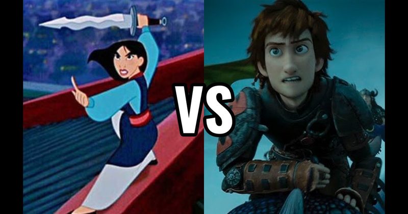 Hiccup (How to Train Your Dragon) vs. Mulan (Mulan)