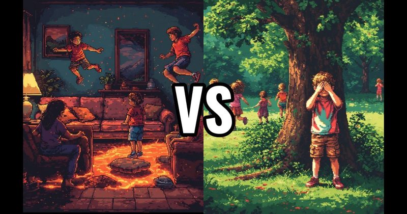 Hide and Seek vs. The Floor is Lava