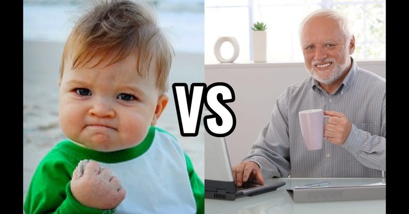 Hide the Pain Harold vs. Success Kid