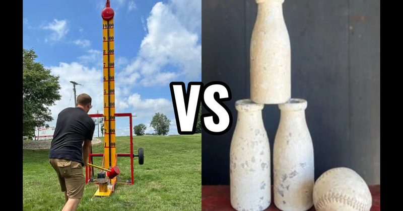 High Striker vs. Milk Bottle Knockdown