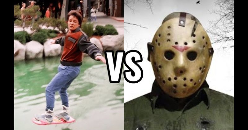 Hockey Mask (Friday the 13th) vs. Hoverboard (Back to the Future II)