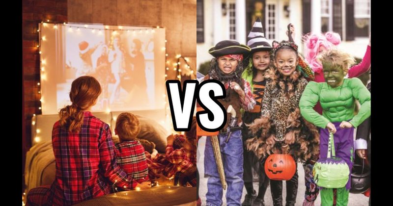 Holiday Movie Marathon vs. Trick-or-Treating