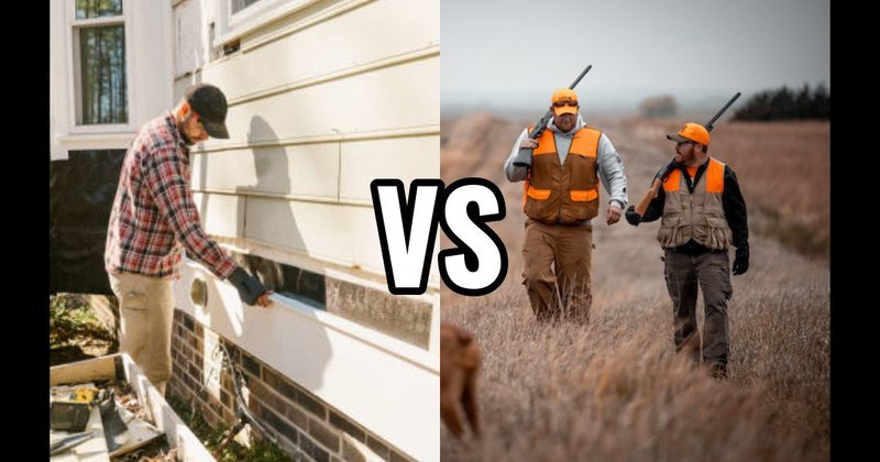 Home Improvement Projects vs. Hunting