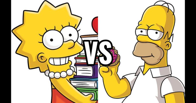 Homer Simpson vs. Lisa Simpson