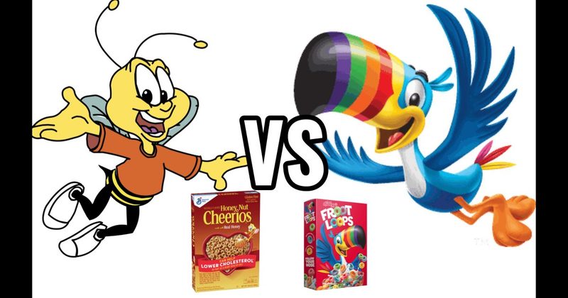 Honey Nut Cheerios Bee vs. Toucan Sam