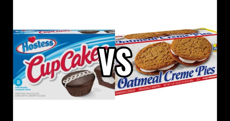 Hostess CupCakes vs. Oatmeal Creme Pies (Little Debbie)