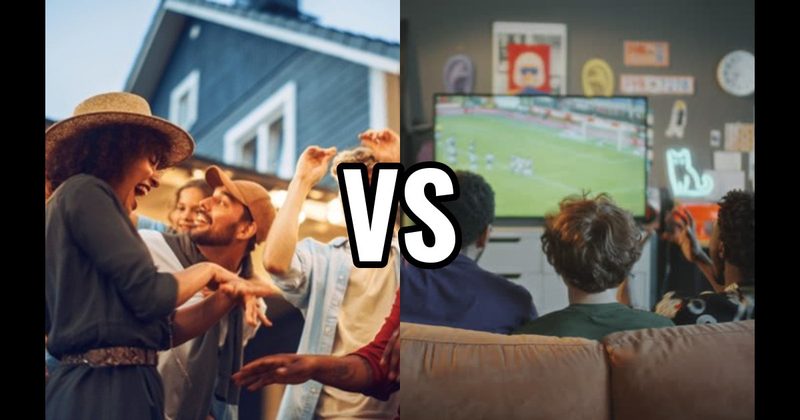 House Party vs. Watching Live Sports