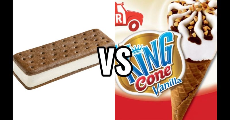Ice Cream Sandwich vs. King Cone
