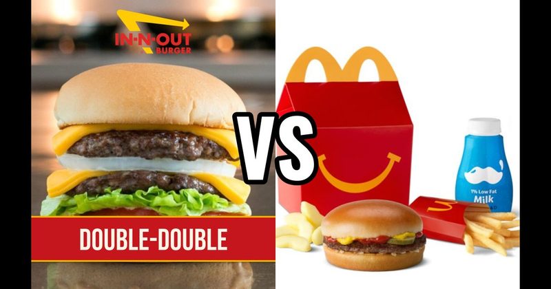In-N-Out Double-Double vs. McDonald’s Happy Meal