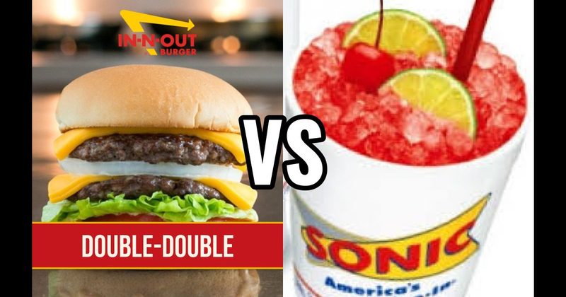 In-N-Out Double-Double vs. Sonic Cherry Limeade