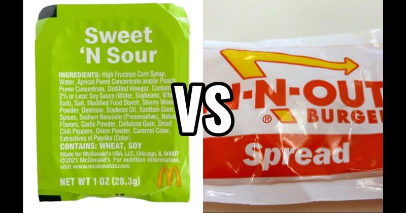 In-N-Out Spread (In-N-Out) vs. McDonald’s Sweet ‘N Sour Sauce (McDonald’s)