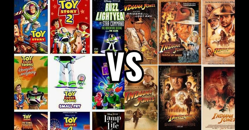 Indiana Jones Movies vs. Toy Story  Movies