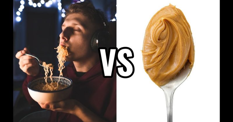 Instant Ramen vs. Peanut Butter Spoonful