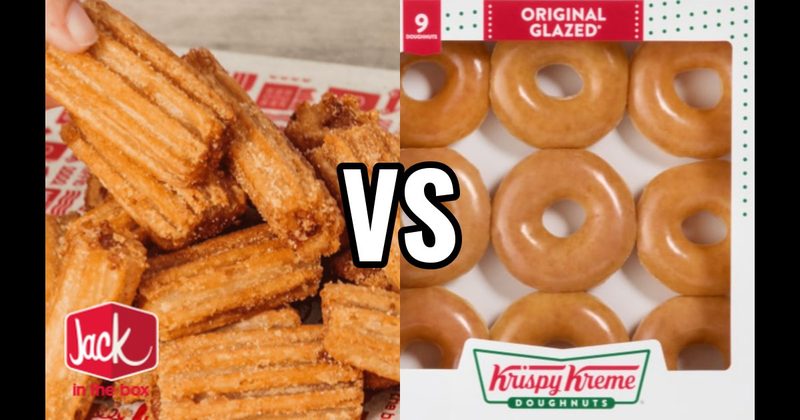 Jack in the Box Mini Churros vs. Krispy Kreme Original Glazed