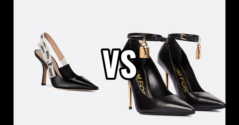 J’Adior Slingback Pump (Dior) vs. Padlock Ankle-Strap Pump (Tom Ford)