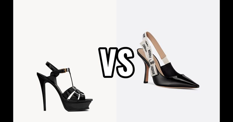 J’Adior Slingback Pump (Dior) vs. Tribute Sandal (YSL)