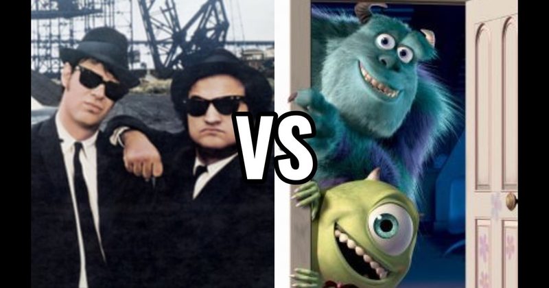 Jake & Elwood (The Blues Brothers) vs. Mike & Sulley (Monsters, Inc.)