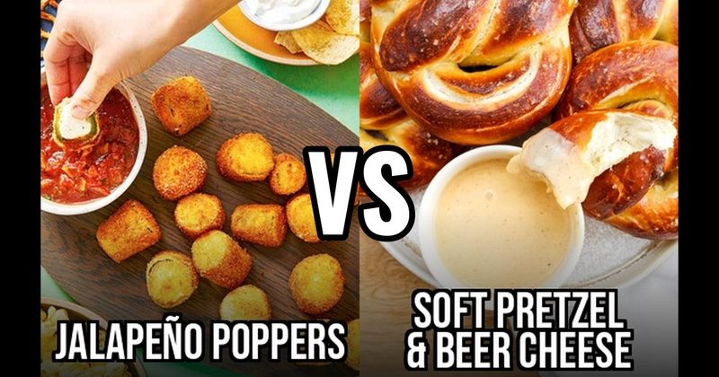 Jalapeño Poppers vs. Soft Pretzel & Beer Cheese