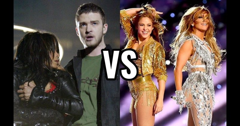 Janet Jackson & Justin Timberlake (2004) vs. Shakira & J.Lo (2020)