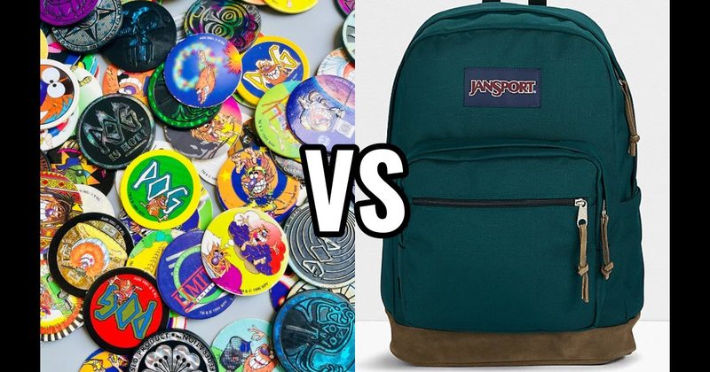 Jansport Backpack vs. Pogs