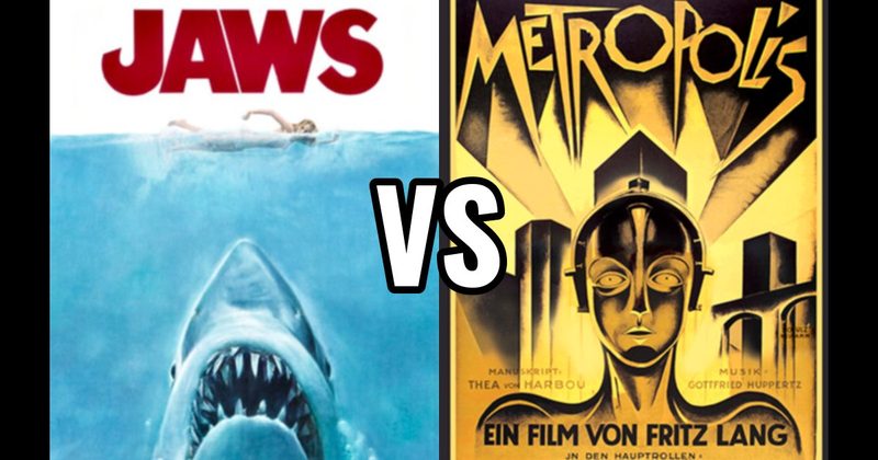 Jaws (1977) vs. Metropolis (1927)