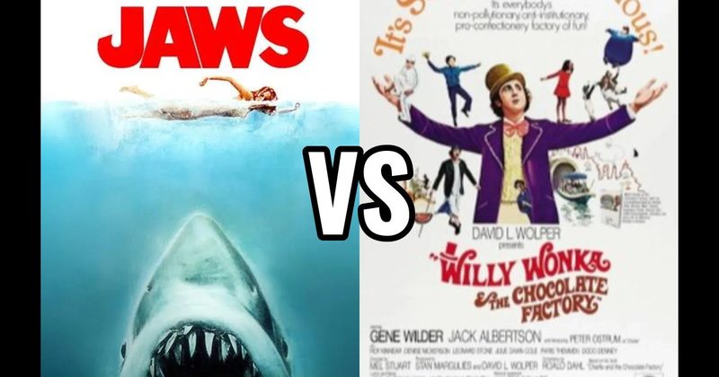 Jaws (1975) vs. Willy Wonka & the Chocolate Factory (1971)