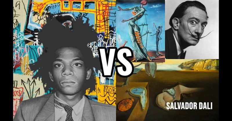 Jean-Michel Basquiat vs. Salvador Dalí
