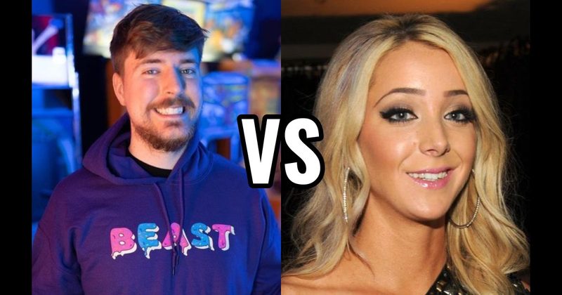 Jenna Marbles (Jenna Mourey) vs. MrBeast (Jimmy Donaldson)