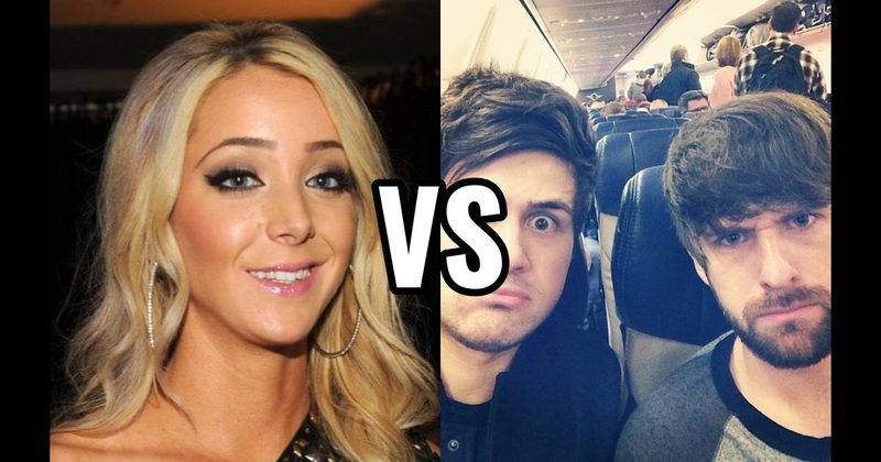 Jenna Marbles (Jenna Mourey) vs. Smosh (Ian Hecox & Anthony Padilla)