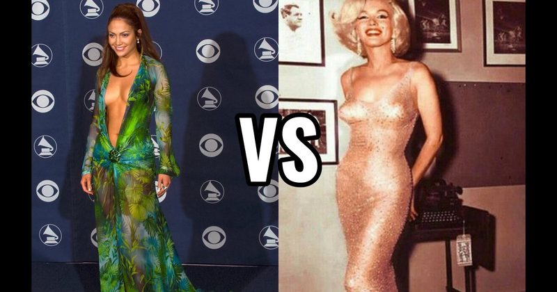 Jennifer Lopez (Versace) vs. Marilyn Monroe (Jean Louis)