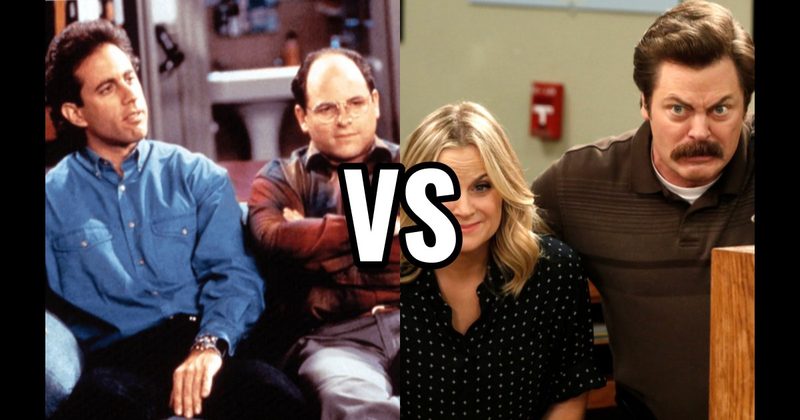 Jerry Seinfeld & George Costanza (Seinfeld) vs. Leslie Knope & Ron Swanson (Parks and Recreation)