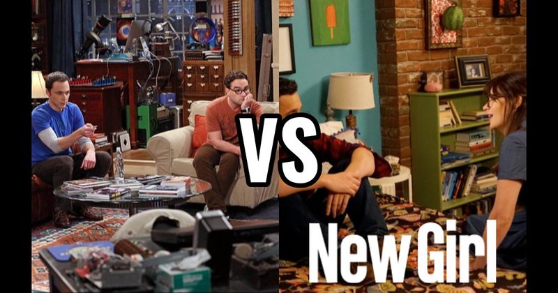 Jess & Nick’s Loft (New Girl) vs. Leonard & Sheldon’s Apartment (Big Bang Theory)
