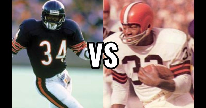 Jim Brown vs. Walter Payton