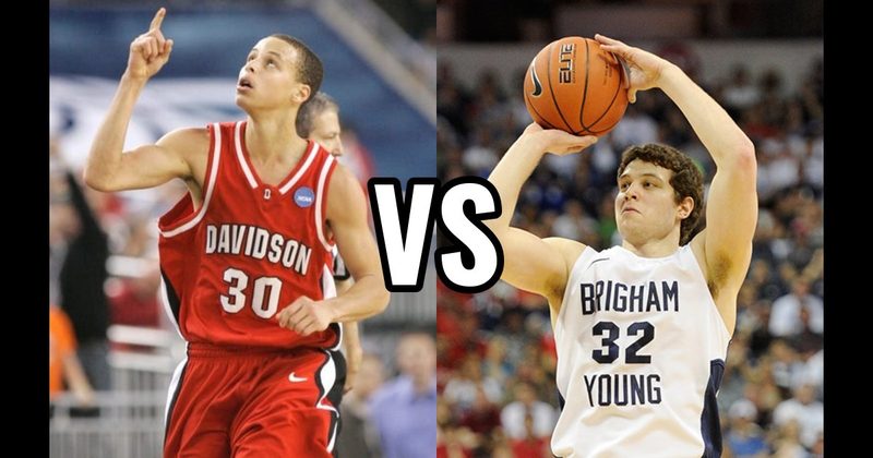 Jimmer Fredette vs. Stephen Curry