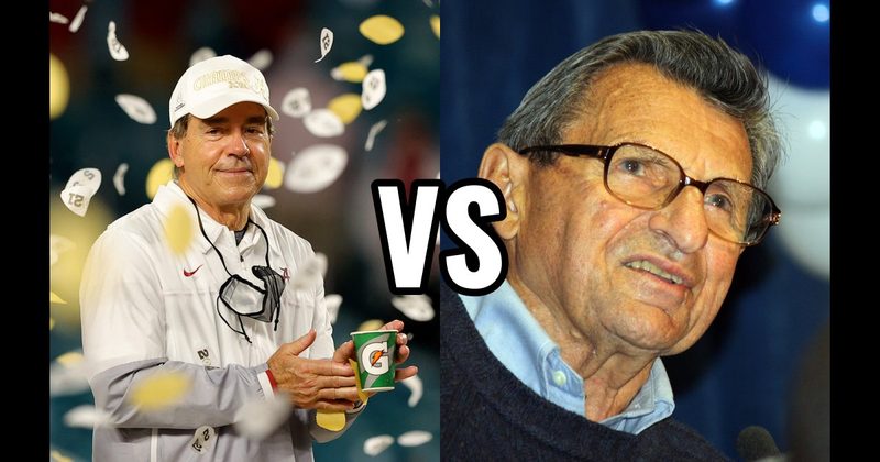 Joe Paterno vs. Nick Saban