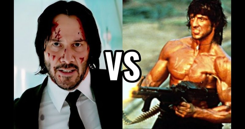 John Wick (John Wick) vs. Rambo