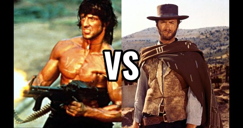 Man with No Name (The Good, the Bad and the Ugly) vs. Rambo