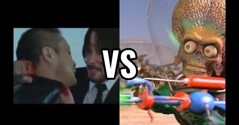 John Wick's Pencil (John Wick: Chapter 2) vs. Martian Ray Gun (Mars Attacks!)