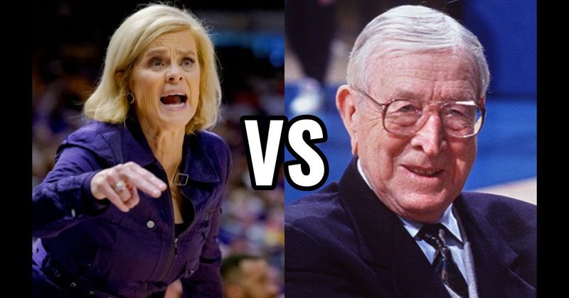 John Wooden vs. Kim Mulkey