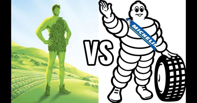 Jolly Green Giant vs. Michelin Man