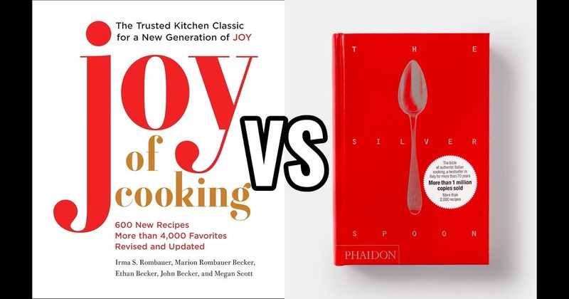 Joy of Cooking vs. The Silver Spoon