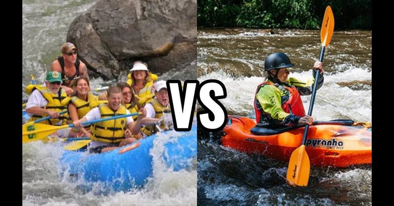 Kayaking vs. Whitewater Rafting